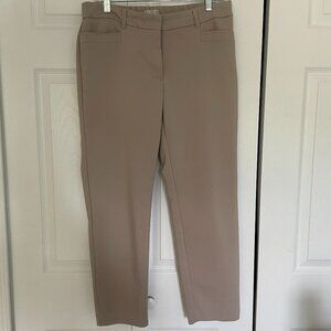 Dana Buchman tan ankle length pants, size 8